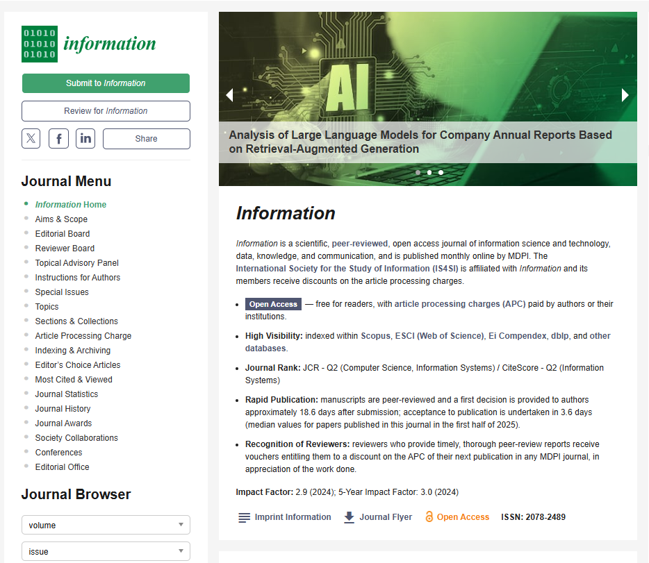 Information journal